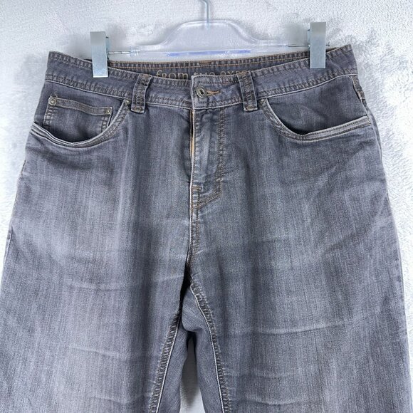 Prana Skinny Jeans Mens Size W32X32L Slim Fit Mid Rise Charcoal Wash Gray - Picture 3 of 13